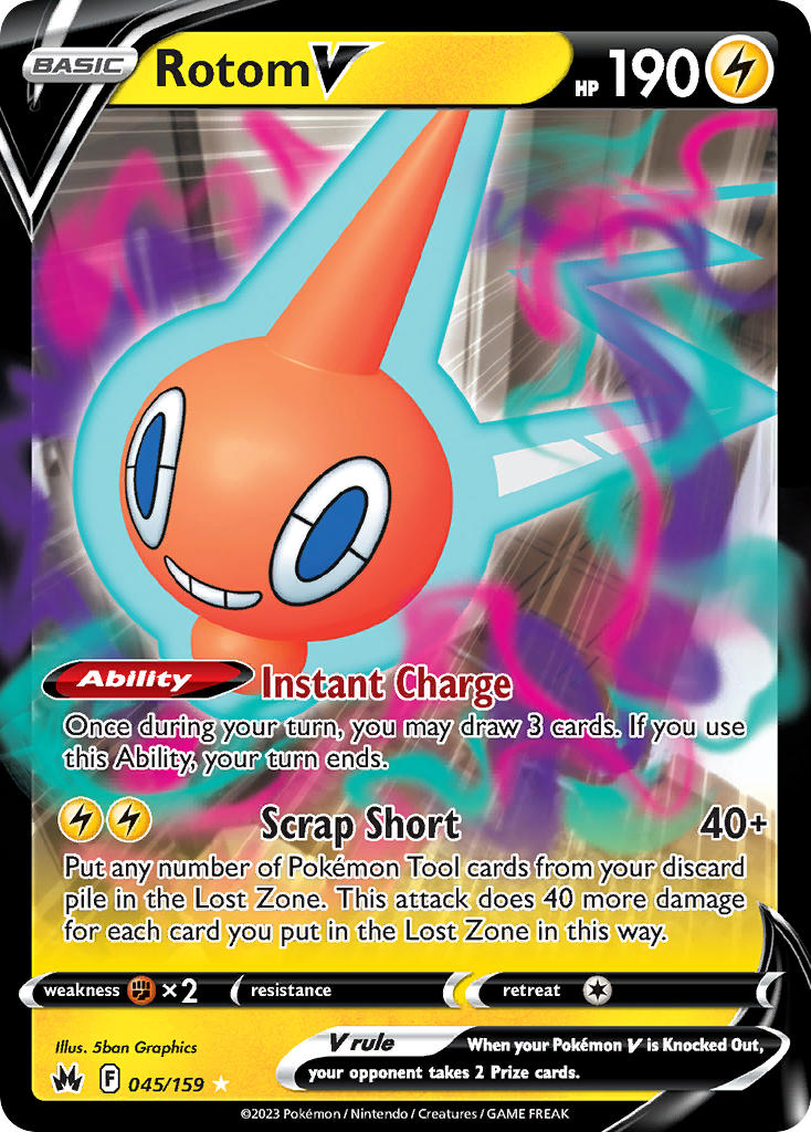 Rotom V - 045/159 - Scroll and Circuit Games